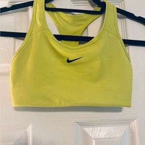 Nike Green Sports Bra Moisture-Wicking Racerback